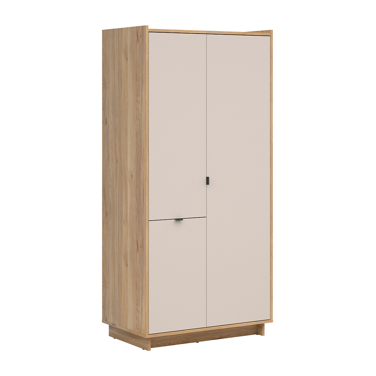 Armoire 3 portes Donna Cachemire et Bois