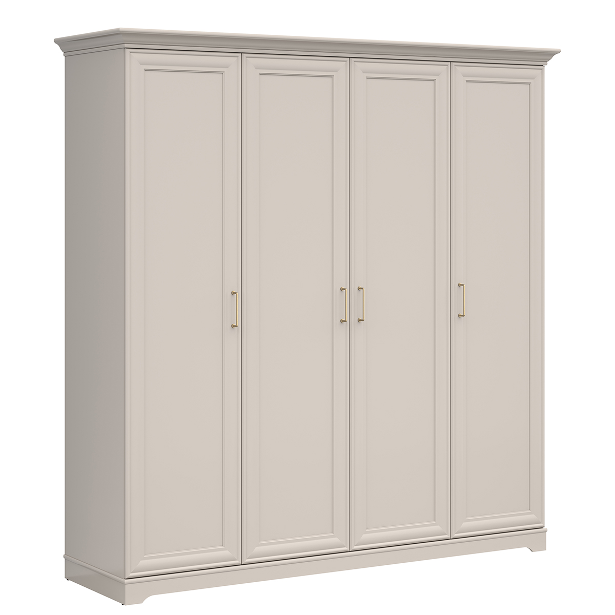 Armoire 4 portes Perle Cachemire