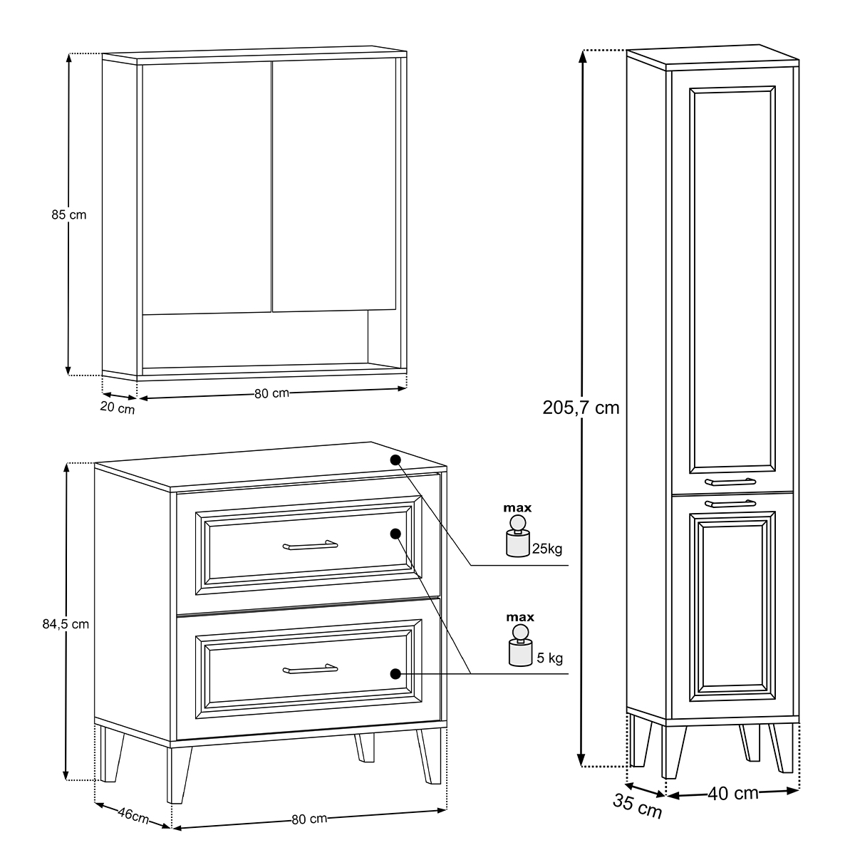 petits-meubles_salle_de_bain_moka_marron_fonce_80cm_pack_colonne_miroir_posee_mona_dimensions