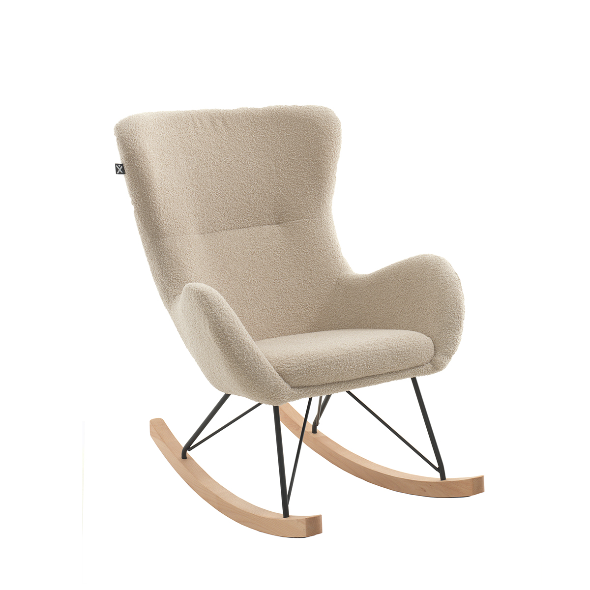 Fauteuil d\'allaitement à bascule Vipack Rocky Beige