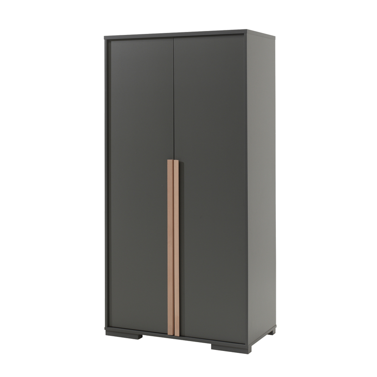Armoire 2 portes Vipack London - Anthracite