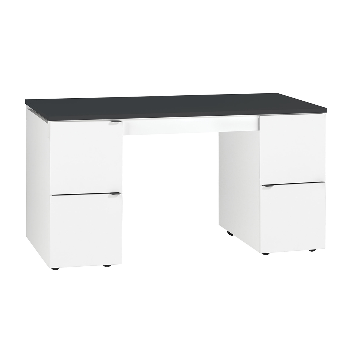 Bureau 140cm modulable Vox Young User Noir et Blanc - Bureau/Bureau -  petits-meubles
