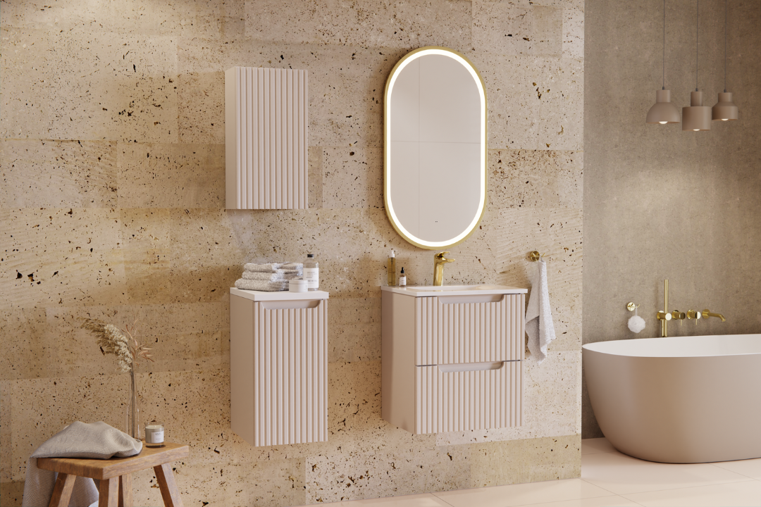 Ensemble salle de bain Riva cachemire
