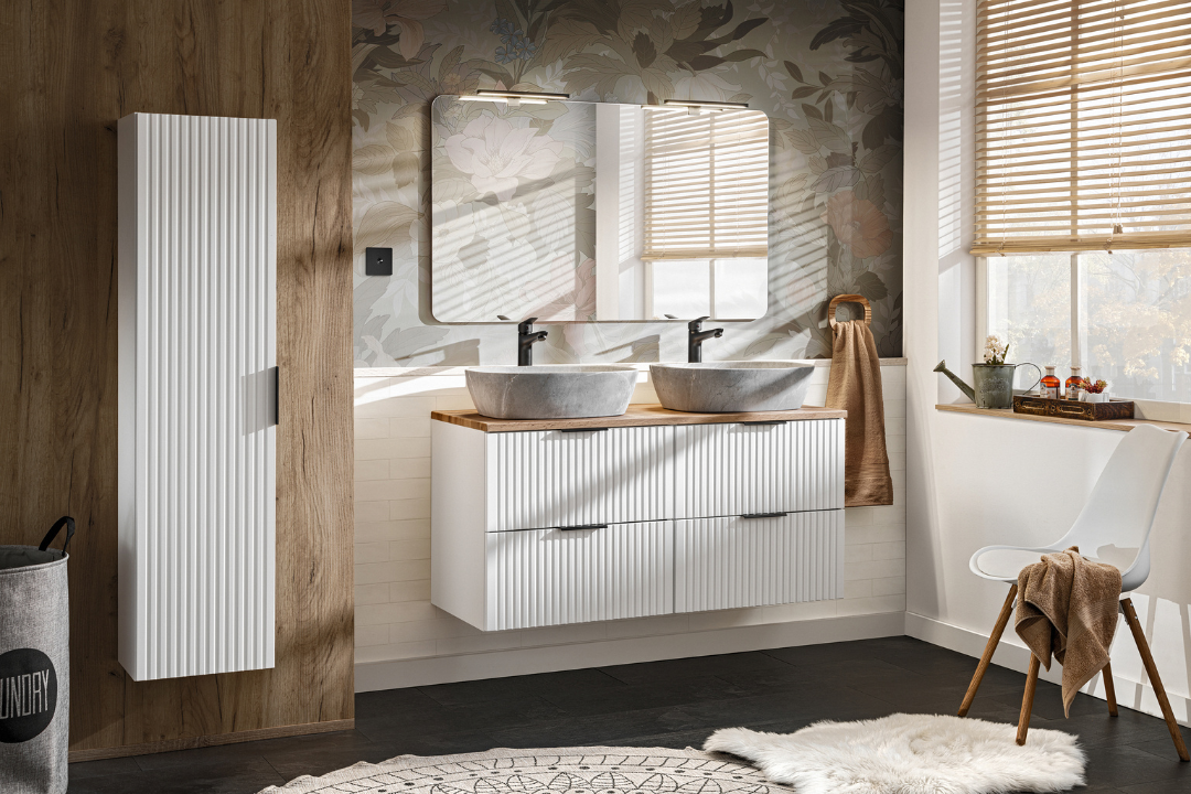 Ensemble salle de bain Adriel blanc