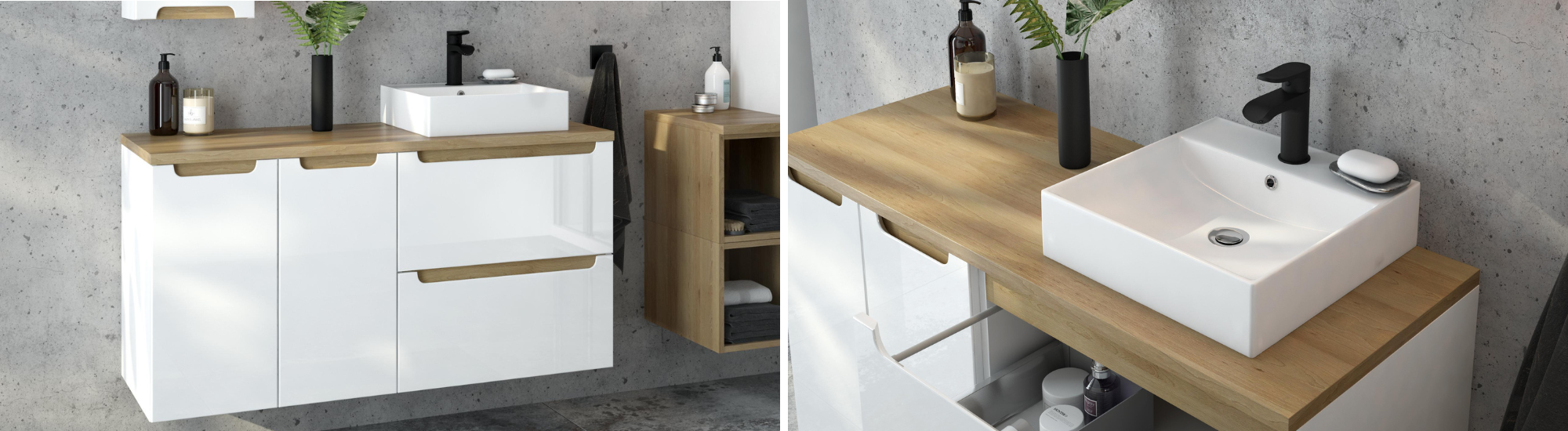 Ensemble de salle de bain Livia blanc