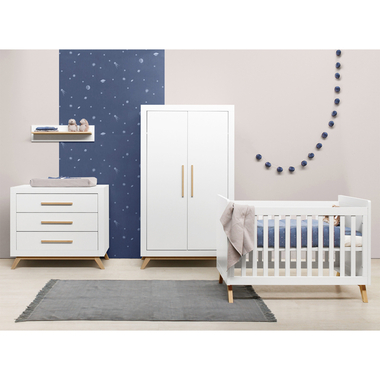 chambre complète lit bébé commode et armoire bébé bopita