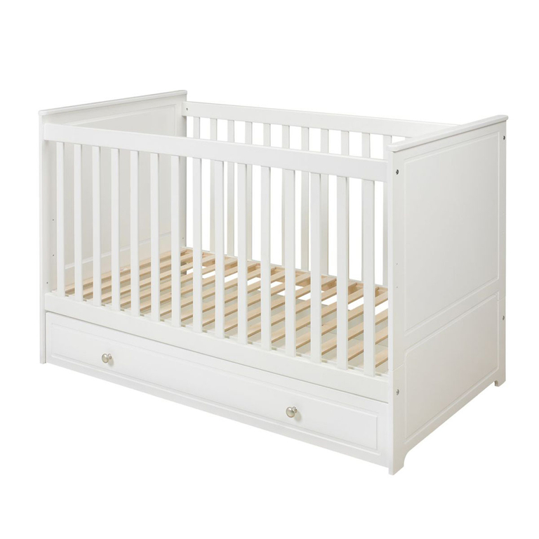 Lit Bébé 60x120 Tiroir Inclus Bellamy Marylou Blanc - Lits Bébé/Lit ...