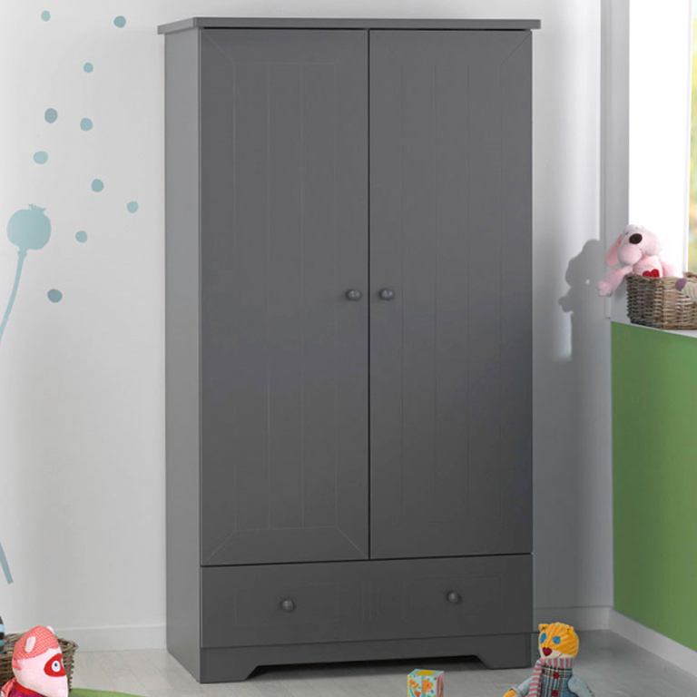 Armoire Loupiot Oslo Gris Bébé/Armoire petitsmeubles