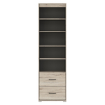 Abriel_bois_anthracite_bibliothèque_2tiroirs_3