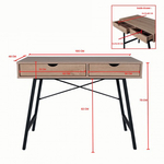 Weber_Parker_chene_noir_bureau_dimensions
