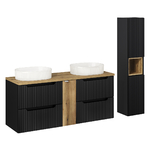 riva-noir-salle-de-bain-pack-140cm-meuble-double-vasque-plan-bois-2-tiroirs-1
