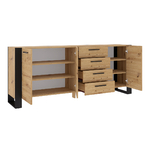 Nouka_bois_buffet_3portes_4tiroirs_2