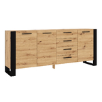 Nouka_bois_buffet_3portes_4tiroirs_1