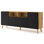 Nexa_bois_noir_buffet_4portes_1