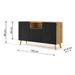 Nexa_bois_noir_buffet_3portes_5