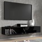 Bali_noir_brillant_meuble_TV_180cm_ambiance_2