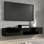 Bali_noir_brillant_meuble_TV_180cm_ambiance_1