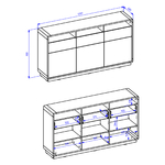 Raven_bois_noir_buffet_3portes_3tiroirs_dimensions