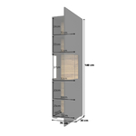 Glora_noir_vitrine_1porte_dimensions