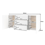 Glora_blanc_buffet_3P3T_dimensions
