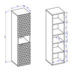 Nevia_bois_noir_colonne_dimensions