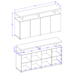 Opio_buffet_4portes_dimensions