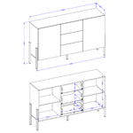 Berenice_buffet_2portes_3tiroirs_dimensions
