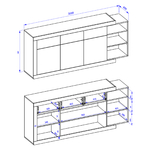 Azior_buffet_3portes_3tiroirs_dimensions