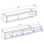 Azior_meuble_TV_2portes_dimensions