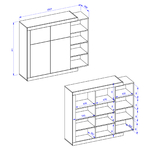 Azior_buffet_haut_4portes_dimensions