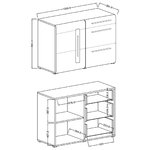Louis_buffet_1porte_3tiroirs_dimensions