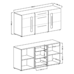 Louis_buffet_2portes_3tiroirs_dimensions
