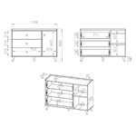 Alycia_commode_1porte_3tiroirs_dimensions