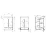 Alycia_bibliotheque_1porte_1tiroir_dimensions
