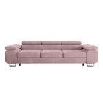 Canapé_convertible_3_places_Wilson_velours_Rose_1