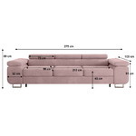 Canapé_convertible_3_places_Wilson_velours_Rose_4
