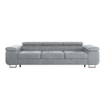 Canapé_convertible_3_places_Wilson_velours_Gris_1