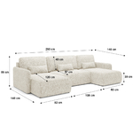 Canapé_U_convertible_4_places_avec_coffre_Lazare_Blanc_cassé_7_dimensions
