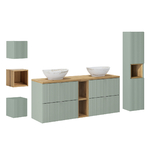 Jade_vert_bois_140cm_niches_ensemble_double_vasque_tiroirs_colonne_3armoires_1