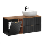Adriel_noir_bois_140cm_panier_linge_niches_simple_vasque_1