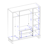 Hvt_Eden_bois_noir_armoire_4portes_dimensions_2