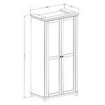 Hvt_Martin_vert_bois_armoire_2portes_dimensions_1