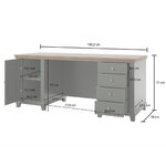 Hvt_Martin_vert_bois_bureau_1porte_dimensions