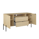 Hvt_Lucilla_bois_buffet_2portes_2tiroirs_2