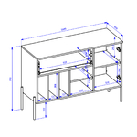 Hvt_Lucilla_buffet_1porte_1tiroir_dimensions