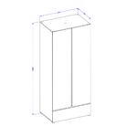 Hvt_Lilia_armoire_2portes_dimensions_1