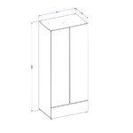 Hvt_Lilia_armoire_2portes_dimensions_1