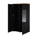 Hvt_Liko_noir_bois_vaisselier_2portes_2