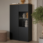 Hvt_Liko_noir_bois_vaisselier_2portes_4