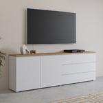 Hvt_Liko_blanc_bois_buffet_long_2portes_3tiroirs_3